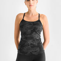 Carmel Tank Tops - Black Camp