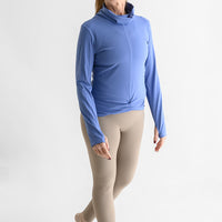 Alaska Turtleneck Long Sleeve Shirt - Capri Blue